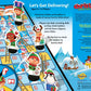 Christmas Snakes and Ladders - No Reading Required, Preschool & Kids Board Game, Builds Children's Social & Developmental Skillls, Outset Media, Ages