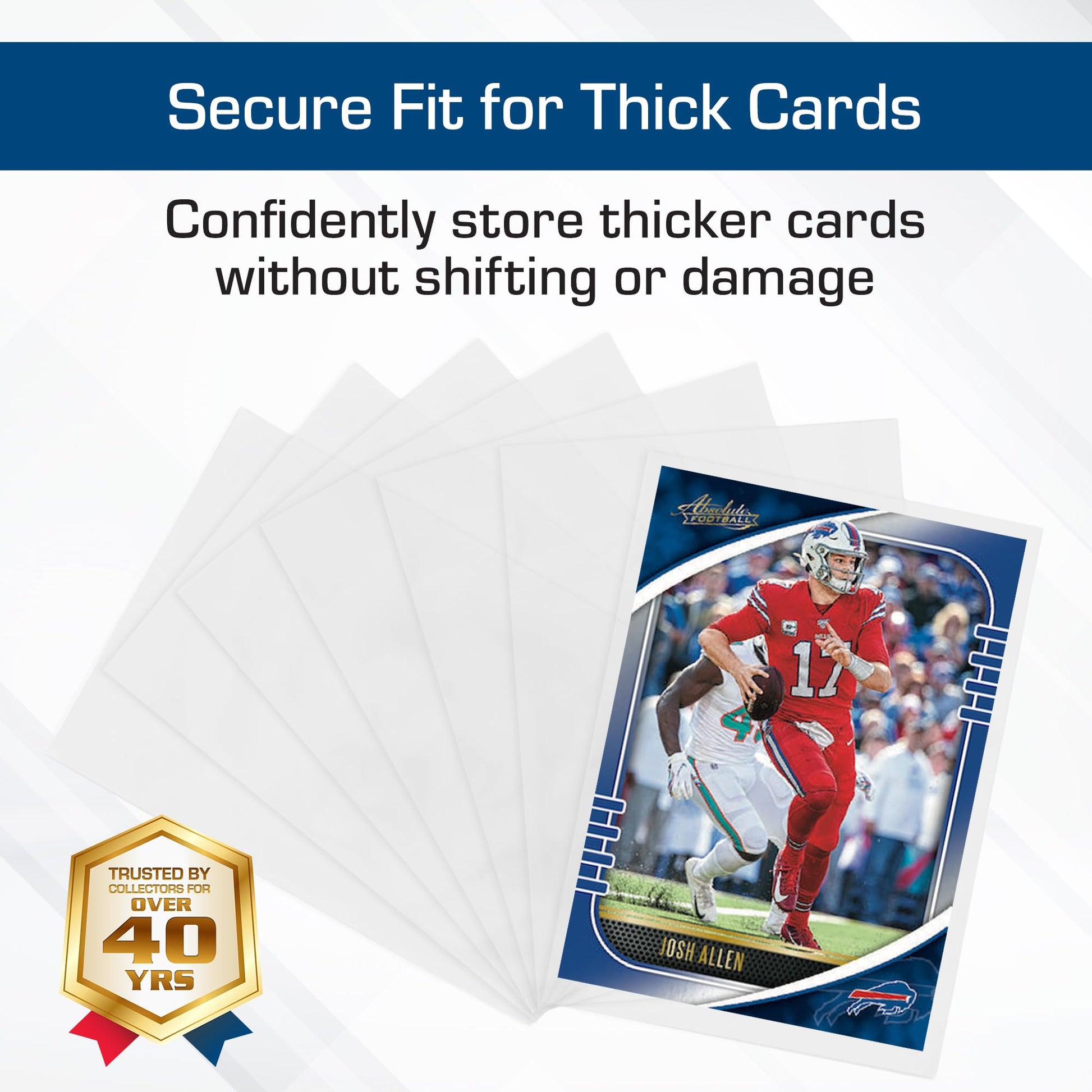 BCW Thick Trading Card Sleeve - 500 ct | Crystal Clear Polypropylene Protective Sleeves for Collectible Cards | Card Protector Sleeves Holds Trading