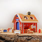 Jack Rabbit Creations Wooden Dog House Shape Sorter - 10 Dog Shapes, Montessori Sorting & Matching - FSC Wood, Non-Toxic - Fine Motor Toy, Birthday