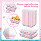 100PCS Pink Cartoon Axolotl Birthday Party Decorations, Axolotl Party Supplies Plates and Napkins Set, Axolotl Theme Paper Food Trays Large Food