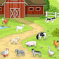 RUSON 12 Pcs Farm Animals Figures Toys, Realistic Mini Farm Barn Animal Figurines Cake Topper Toy Set Christmas Birthday Easter Egg Gift Party