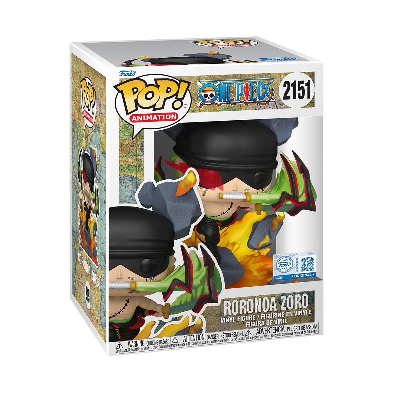 Funko POP! Premium: One Piece - Zoro King of Hell - Amazon Exclusive