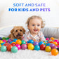 Playz Crush Proof Ball Pit Balls 50 Count, 2'1" Plastic Balls for Ball Pit