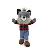 Playtime by Eimmie Soft Baby Doll Walter The Wolf - 14" Plush Rag Doll with Embroidered Features for Girls, Boys, Toddlers & Infants - Educational