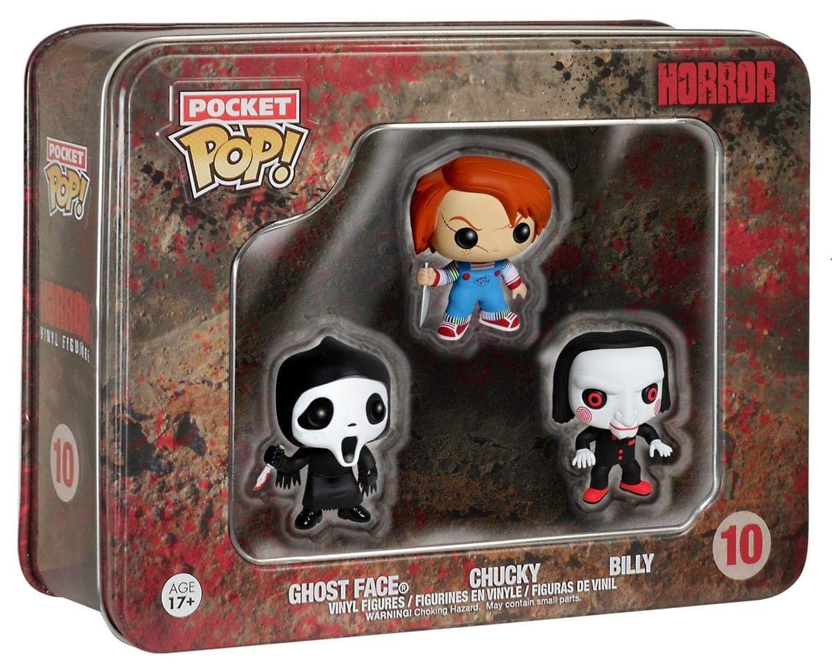 Funko Pocket POP: Horror - Ghostface, Chucky, Billy Toy Figure,Multicolor