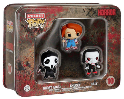 Funko Pocket POP: Horror - Ghostface, Chucky, Billy Toy Figure,Multicolor