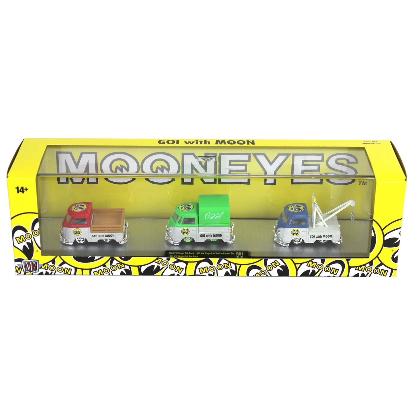 Truck Mooneyes 1960 VW 3-Pack M2 Machines Haulers 36000-81-34, M2 Machines