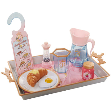 Disney Princess Style Collection Room Service Pretend Play Toy Set - with Serving Tray, Plate Cover, Pitcher & More for A Great Pretend Travel