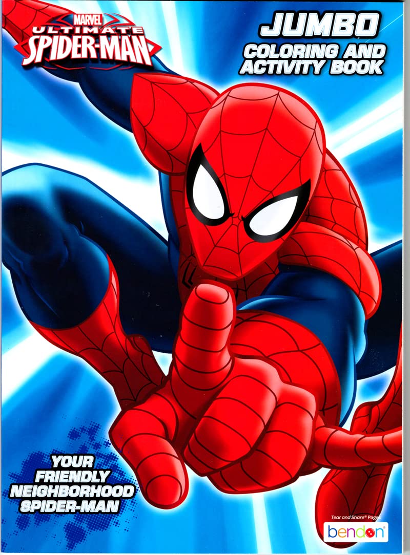 Spiderman Superhero Coloring Activity Super Set Bundle with Coloring Books, Stickers, Imagine Ink Coloring Book and More