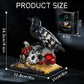 Gothic Raven & Skull Art Building Set, Skull Decor Features Ravens, Skulls, Roses, Crosses, and Books - Eye-Catching Table Centerpiece, Halloween or