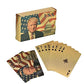 blinkee Tremendous Trump Triumph 24K Gold-Plated Waterproof Poker Cards - Premium 52-Card Deck with 2 Jokers, Presidential Design & PET Plastic