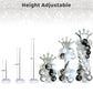 SINBEE Balloon Arch Stand, Balloon Arch Kit of 2, 7 Feet Height Adjustable Metal Balloon Column Stand for Party Decorations Wedding Birthday