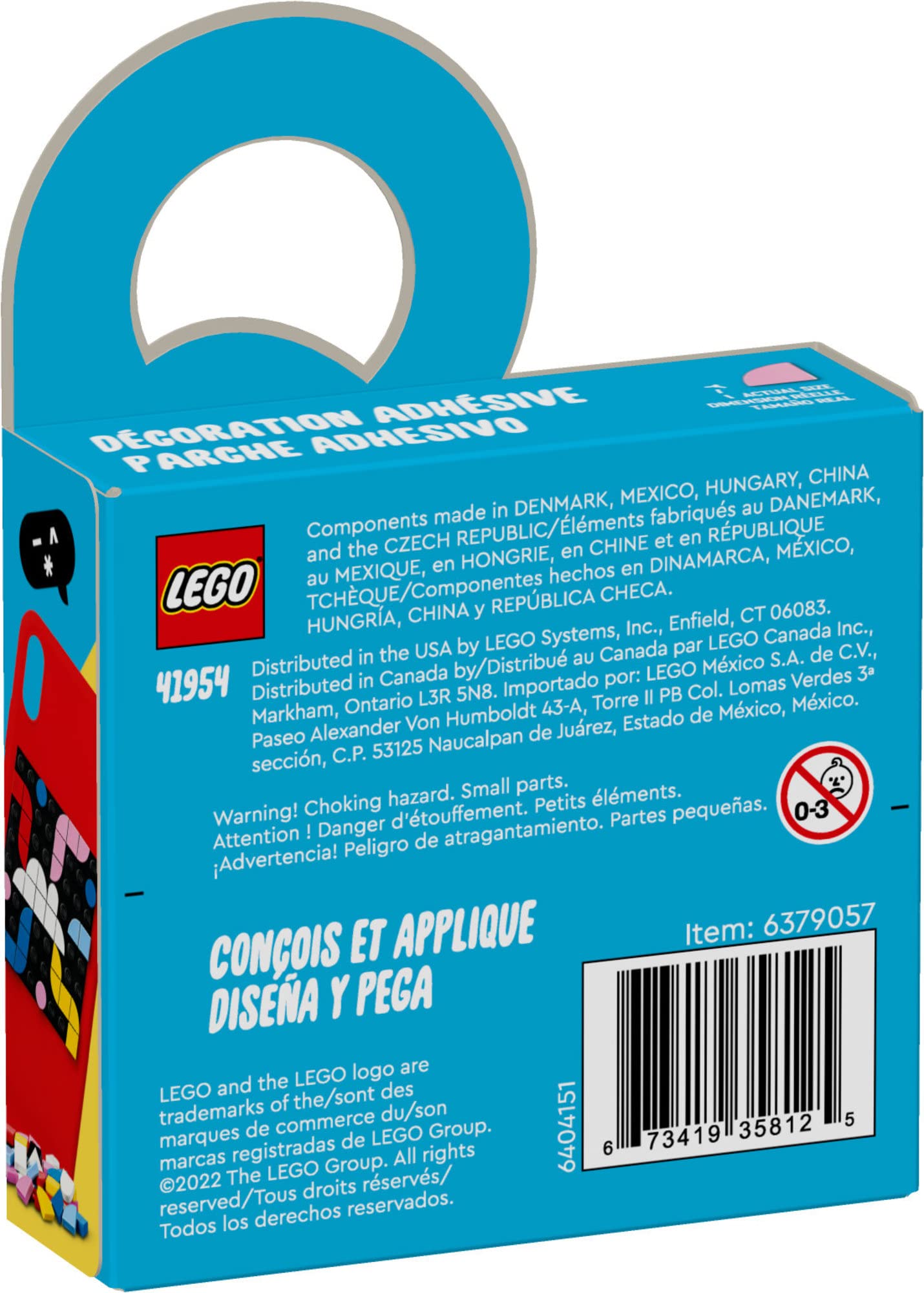 LEGO DOTS Adhesive Patch 41954 DIY Craft Decoration Building Toy Set for Girls, Boys, and Kids Ages 6+; Fun Sticker-Style Kit for Arts-and-Crafts Fans