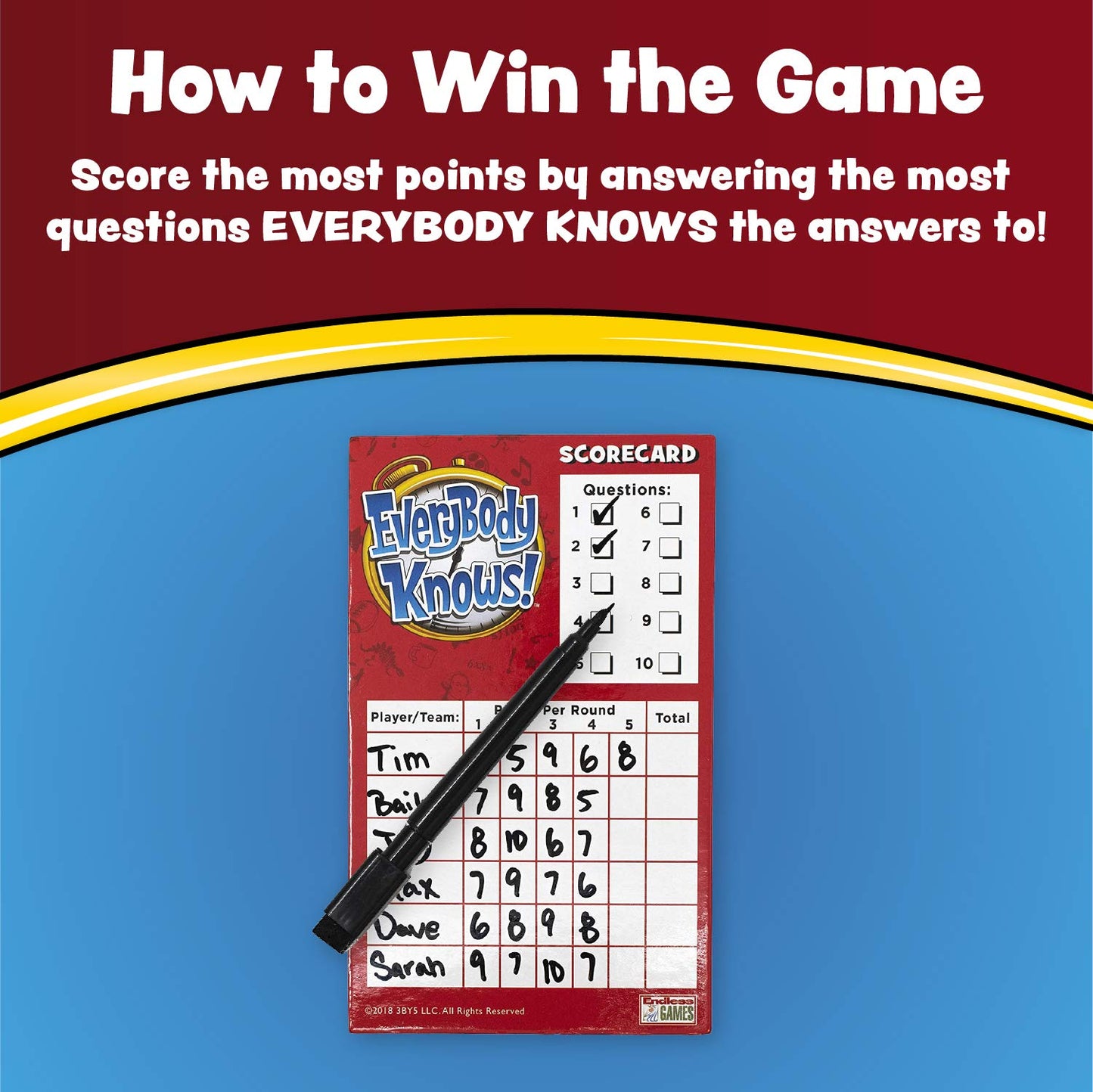 Endless Games Everybody Knows! - Trivia Card Game - 2018 Edition