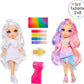 Rainbow High Air Brush & Create DIY Fashion Doll with Airbrush Marker Kit, Washable Rainbow Markers, Long Hair, Purple Eyes, Color, Create, Play