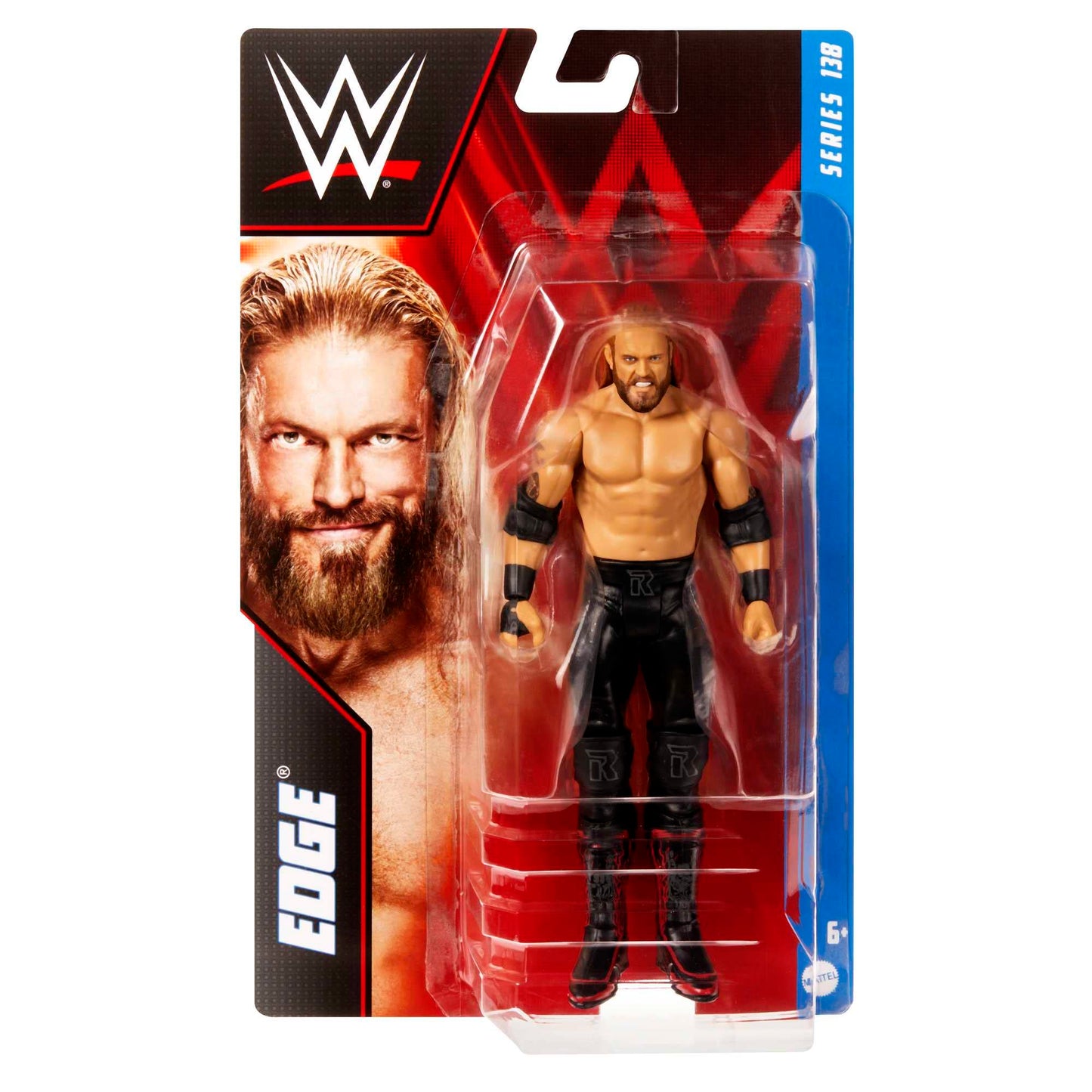 Mattel WWE Action Figure, Series #138 Edge 6-inch Collectible with 10 Points of Articulation & Life-like Detail