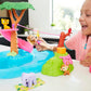 Barbie and Chelsea The Lost Birthday Splashtastic Pool Surprise Playset with Chelsea Doll (6-in), 3 Baby Animals, Slide, Zipline & Accessories, Gift