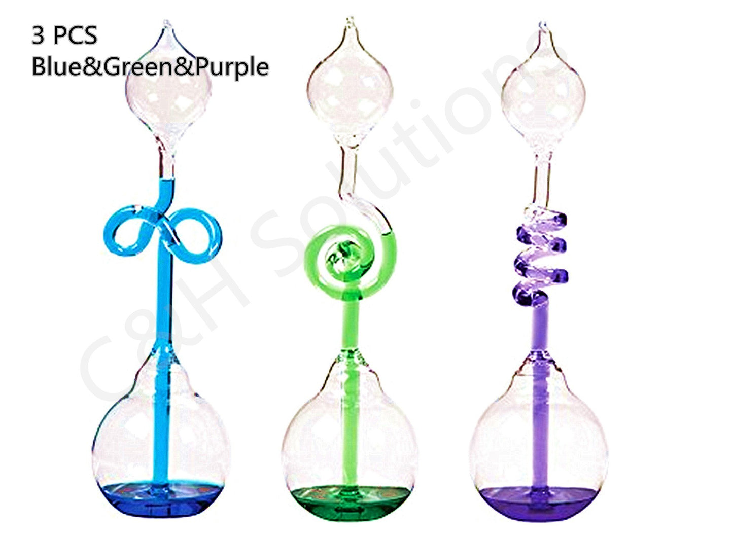 Colorful Office Thinking Hand Boiler, Glass Science Energy Transfer, Children Science Experiment, Love Birds Color Meter Hand Boiler, 3 Pcs