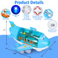 Toy Airplane for Toddlers 2-4 3-5 With Sounds and Light Up Toys, 360°Freedom Operated Automatic Bump Autism Sensory Toy Plane Toddler Boy Toys