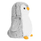Aurora® Playful Pompom Penguin™ Stuffed Animal - Vibrant Companions for Warm Cuddles - Perfect for Adults, Kids, and Birthdays - Gray 11 Inches