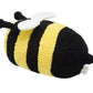 YONLIT Fuzzy Bumblebee Stuffed Animal with Smile Face and White Wings Super Cute Plush Bee Toy Excellent Gifts for Kids or Honey 12 Inch