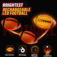 Cadyaw Glow in The Dark Football, Light Up LED Football Size 6, USB Rechargeable, Cool Outdoor Sports Boy Toys for Night Games, Birthday Gifts