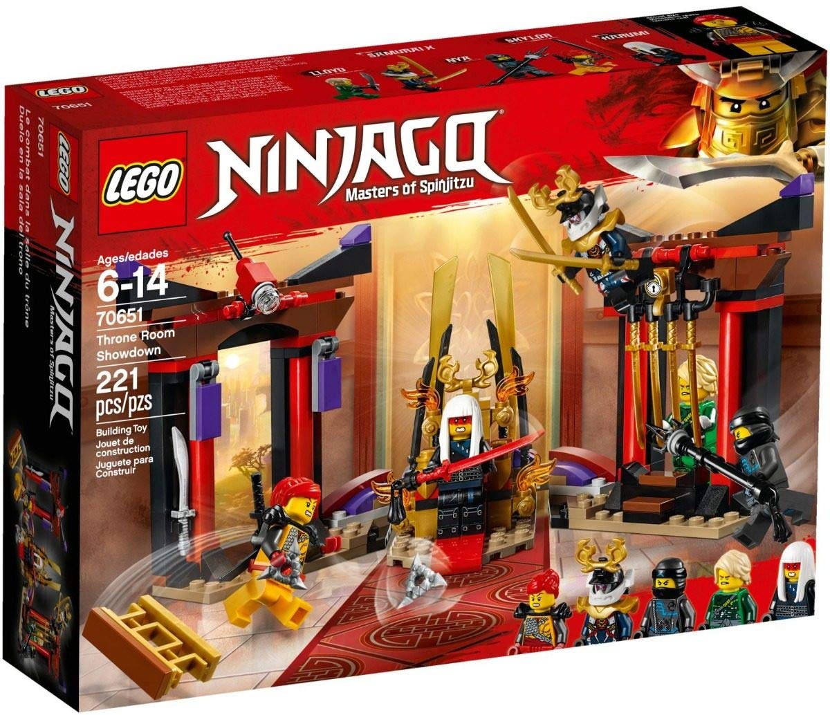 LEGO NINJAGO Masters of Spinjitzu: Throne Room Showdown 70651 Building Kit (221 Pieces)