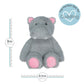 Hippo - Microwavable & Weighted Plush Stuffed Animal - Heated Plushie for Warmth - Cute, Soft, Cozy Toy for Adults & Children (Boys, Girls