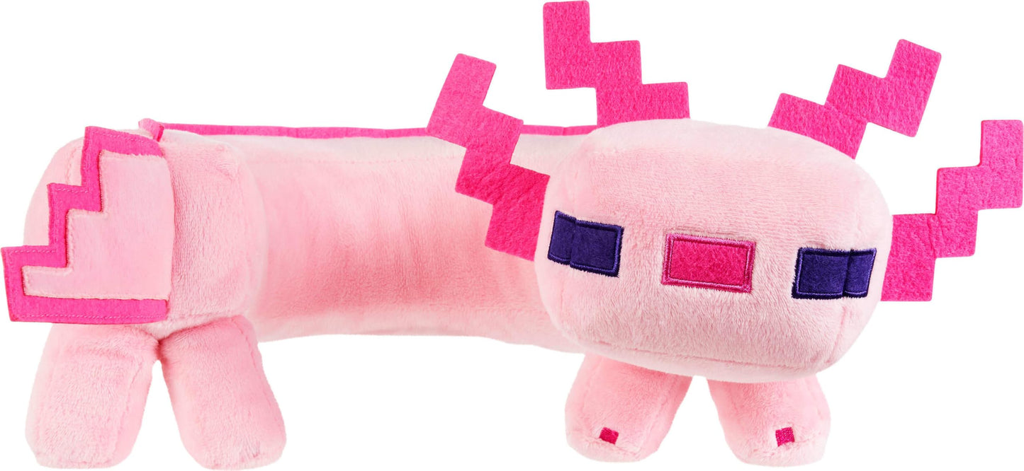 Mattel Minecraft Axolotl Neck Pillow, Plush Toy