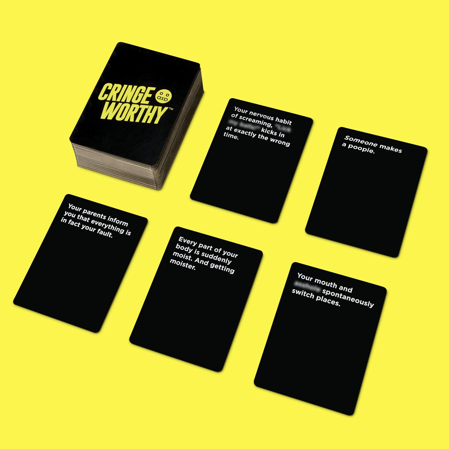 Hasbro Gaming Cringeworthy Game, Adult Party Game of Awkward Situations for Ages 17 and up, Adult Content, Party Card Game