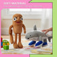 SEIUGDEF 2-Pack Italian Brainrot Plush Toys, Tralalero Tralala and Tung Tung Sahur Stuffed Figures, Big Soft Meme Stuffed Animals Toys for Desk Decor