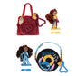 Disney ILY Mini Dolls Tote-ILY-Teenies Blind Pack Bundle (2 Dolls in Each), Inspired by Your Favorite Disney Characters or Stories with Matching Purse