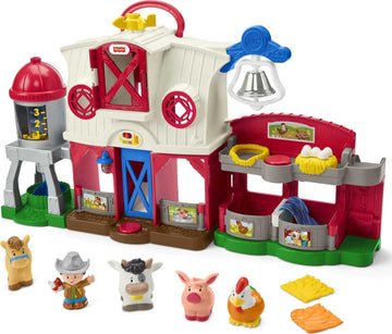 Fisher-Price Little People Caring for Animals Farm Electronic Interactive playset with Smart Stages Learning Songs for Toddlers Ages 1 and up (Amazon