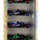 Hot Wheels Formula 1 Die-Cast Cars, Bundle of F1 2024 & 2025 Teams 5 Packs and Scuderia Ferrari HP Short Card, Ages 3+