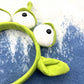 CHAOYUN 1PCS Green Toy Story Alien Headband Stretchy Plushy Three-eyed