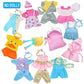 10 Sets for 10-11-12 Inch Baby Doll Clothes Dress Newborn Baby Doll Accessories Gown Costumes Outfits with Schoolbag Kitchen Toy Xmas Present