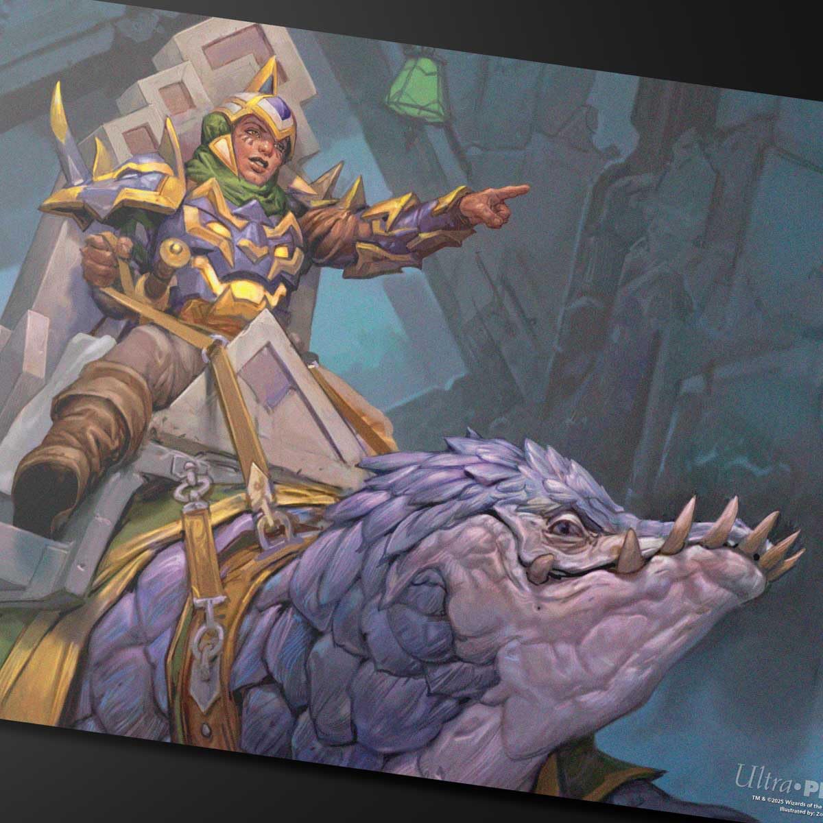 Ultra PRO - Tarkir Dragonstorm Felothar the Steadfast (Abzan Armor Commander Deck) Playmat for Magic: The Gathering | Gaming Table Mat, Card Game