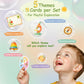 printara Kids Nature Scavenger Hunt - Outdoor Game for Kids | Laminated Waterproof, Wipe-Clean | 55 Cards, 5 Themes, Spinner & Stickers, Soft-Touch |