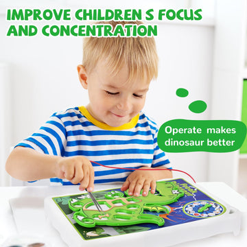 TALGIC Dinosaur Board Game for Kids Ages 3-8 with Tweezers and Fun Game Pieces, Classic Board Game for 1 or More Players, Popular Gifts for Kids