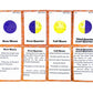 Set of Moon Phase Flash Cards for Toddlers(9 Count) | Kids Learning Flashcard & Montessori Pocket Cards | Perfect for Pre-K Decor Background Wall