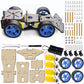 LK COKOINO Arduino Robot Car Kit - 4WD Smart Robot Car Chassis with Motors, Wheels and Battery Case for Arduino R3/R4/Leonardo/Raspberry Pi