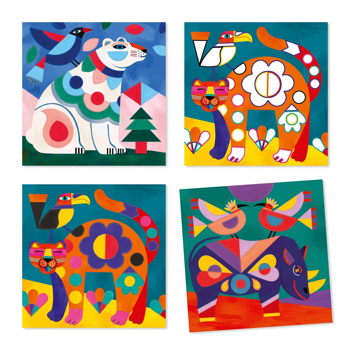 DJECO Coloring Surprises Painting Set - Fanciful Bestiary