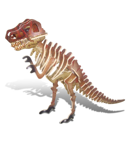 Puzzled Tyrannosaurus Wooden 3D Puzzle Construction Kit