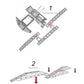 AUHU Bumpy Wheel Suspension Challenge Obstacle Model Bridge for 1/18 1/24 Scale RC Crawler Truck
