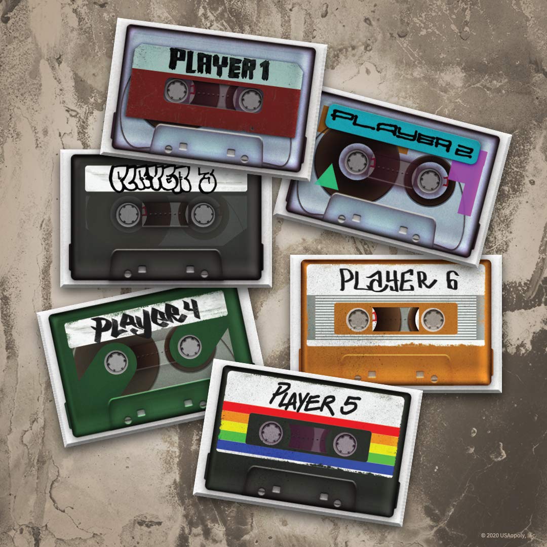 USAOPOLY Hip Hop Bid to Win Trivia Game | Music Board Game Featuring 600 Questions with a Hip Hop Trivia Theme | Custom Game Box Converts from Boom