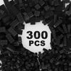 WEBRICK 300 Pcs Classic Building Bricks, Black Bulk Bricks,Compatible with Lego and Major Brands Parts and Pieces, Creative Building Block Toys