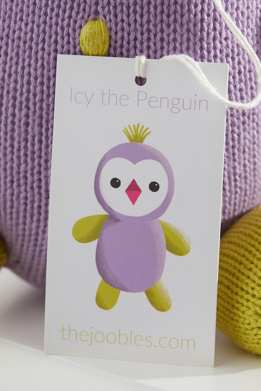 Joobles Fair Trade Organic Stuffed Animal - ICY the Penguin