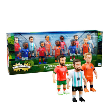 P.M.I. PMI Collectibles World Cup Soccer Figures - 11 Pack Deluxe Box Team Players - Official Football Mini Figures Premium Soccer Collectible Toy Set