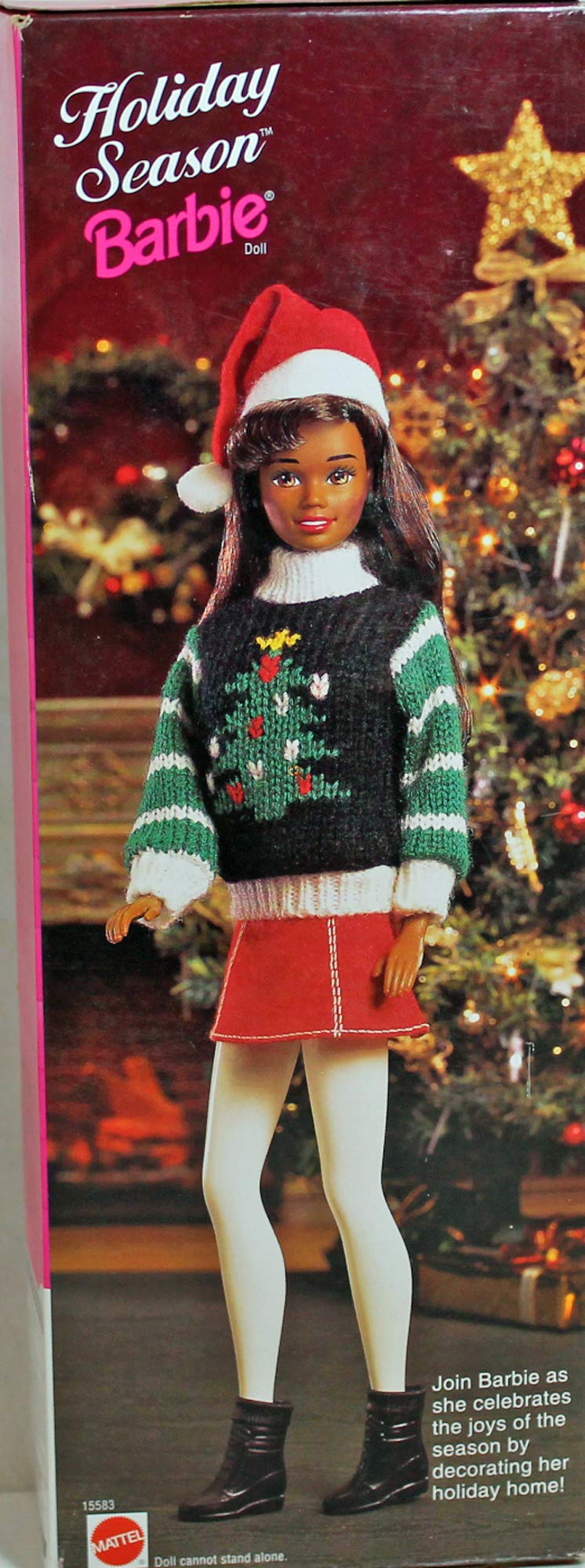 Barbie 15583 1996 Holiday Season African American Doll
