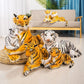 TONGMAN TONGMANSimulated Tiger Plush Toy - 23.6 inches (Including Tail Measurement) Cute Giant Tiger Plush Toy Tiger Plush Pillow Huggable Reptile